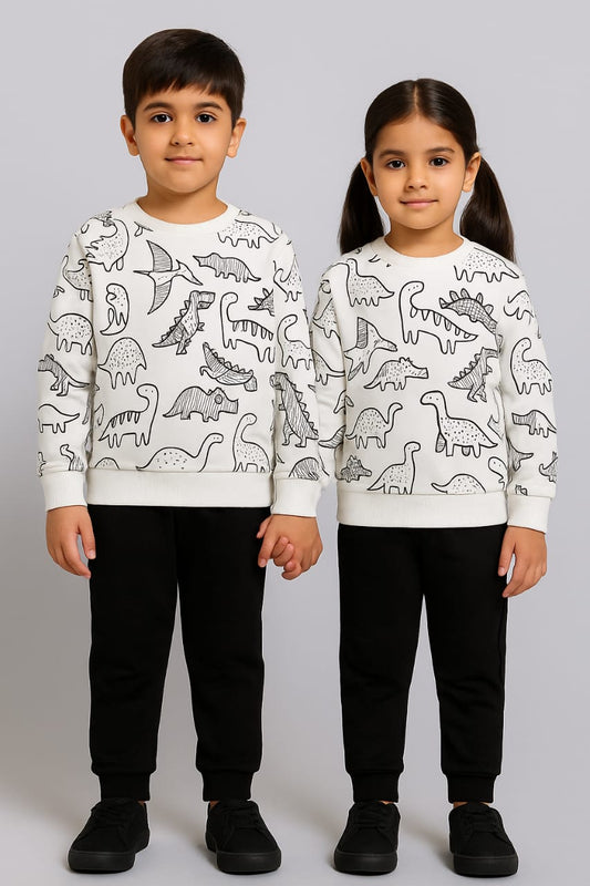 Sketched Dinosaur Tracksuit